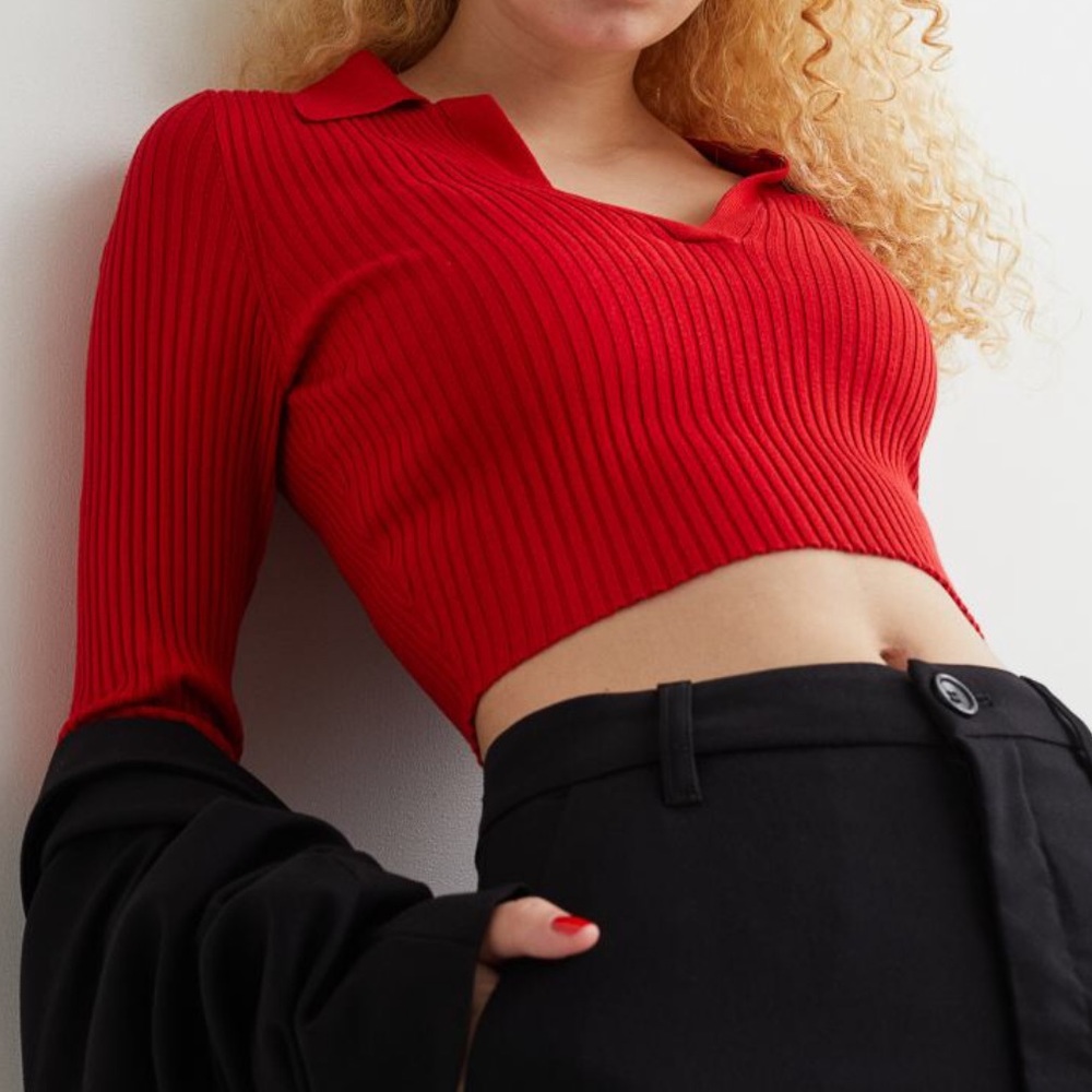 H&M Ribbed Crop Top - Picture 1 of 5